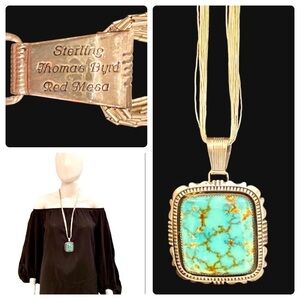 💕💕💕Thomas Byrd Red Mesa turquoise necklace